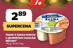 Netto Deser z kaszy manny z dodatkiem owoców Milram* 175 g oferta