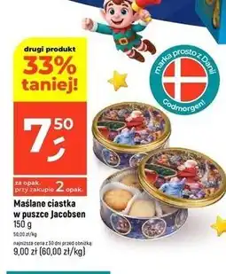 Dealz Ciasteczka duńskie maślane w puszce Jacobsens oferta