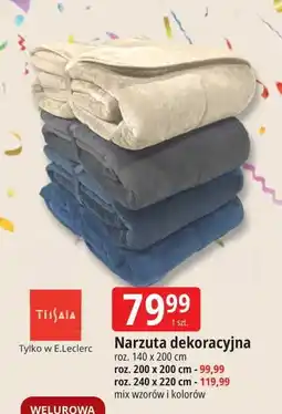 E.Leclerc Narzuta dekoracyjna 240 x 220 cm Tissaia oferta