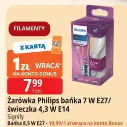 E.Leclerc Żarówka a60 8.5w e27 Philips oferta