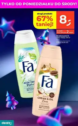 Dealz Żel pod prysznic cacao butter & coco oil Fa Cream Oil oferta