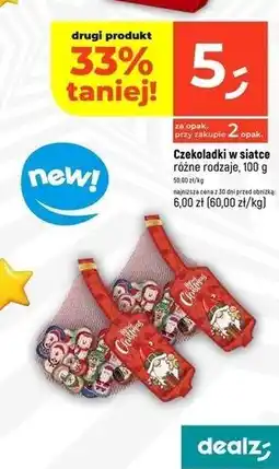 Dealz Czekoladki świąteczne w siatce oferta