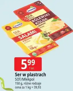 E.Leclerc Ser salami - plastry Mlekpol oferta