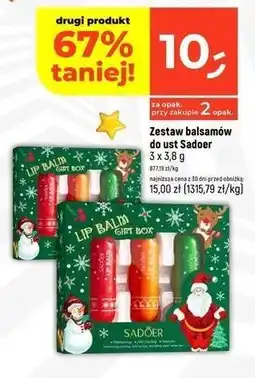 Dealz Zestaw balsamów do ust Sadoer oferta