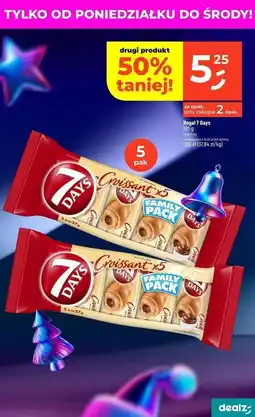 Dealz Croissant z nadzieniem o smaku kakaowym 7 Days oferta