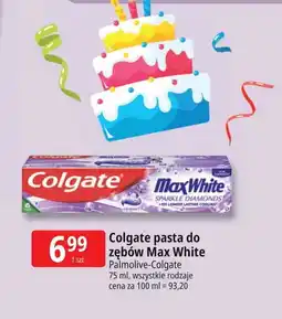 E.Leclerc Pasta do zębów sparkle diamonds Colgate Max White oferta