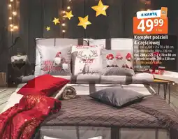 E.Leclerc Komplet pościeli 220 x 200 + 2 70 80 cm +prześcieradło 180 230 oferta