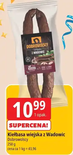 E.Leclerc Kiełbasa wiejska z wadowic Dobrowolscy oferta