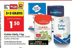 Biedronka Cukier biały 1 kg: Sweet Family, Diamant, Polski Cukier, Królewski Biedronka oferta