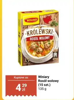 Biedronka Rosół wołowy w kostkach Winiary oferta