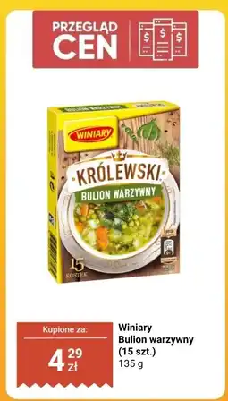Biedronka Bulion warzywny w kostkach Winiary oferta