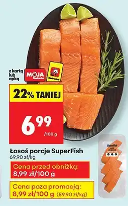 Biedronka Łosoś porcje SuperFish oferta