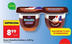 Biedronka Deser Danette Snickers 2x90g oferta