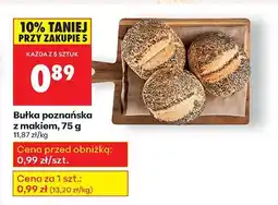 Biedronka Bułka poznańska z makiem Biedronka oferta