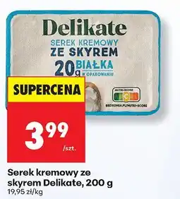 Biedronka Serek kremowy ze skyrem Delikate 200g oferta