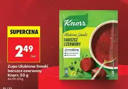 Biedronka Zupa Ulubione Smaki Barszcz czerwony Knorr, 53 g oferta