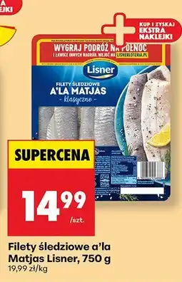 Biedronka Filety śledziowe a'la Matjas Lisner, 750 g oferta