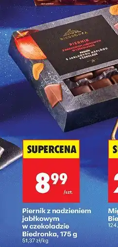 Biedronka Piernik z nadzieniem jabłkowym w czekoladzie Biedronka, 175 g oferta