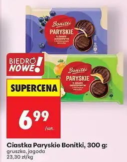 Biedronka Ciastka Paryskie Bonitki, 300 g: gruszka, jagoda oferta
