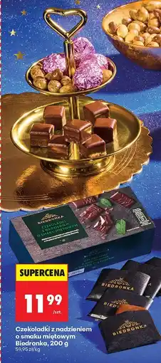Biedronka Czekoladki z nadzieniem o smaku miętowym Biedronka, 200 g oferta