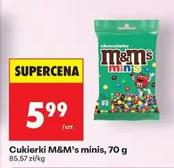 Biedronka Cukierki M&M's minis, 70 g oferta