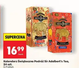 Biedronka Herbata Kalendarz Świąteczna Podróż Sir Adalbert's Tea oferta