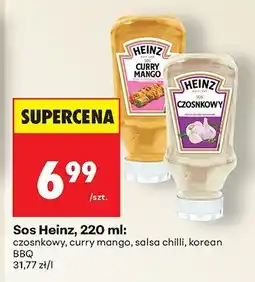 Biedronka Sos Heinz, 220 ml: czosnkowy, curry mango, salsa chilli, korean BBQ oferta