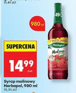 Biedronka Syrop malinowy Herbapol 980 ml oferta