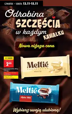 Biedronka Czekolada Meltie Alpine Milk, 100 g oferta