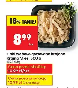 Biedronka Flaki wołowe gotowane krajone Kraina Mięs, 500 g oferta