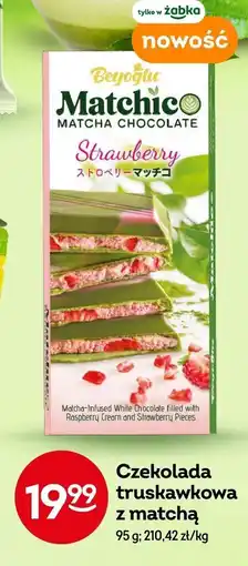 Żabka Czekolada truskawkowa z matchą Beyoğlu Matchico oferta
