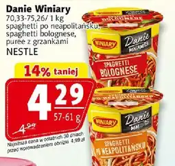 Prim Market Danie Winiary Nestle spaghetti po neapolitańsku, spaghetti bolognese, puree z groszankami oferta