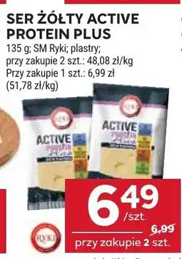 Stokrotka Ser żółty ACTIVE PROTEIN PLUS SM Ryki 135g oferta