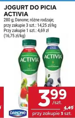 Stokrotka Jogurt do picia Activia 280g, różne rodzaje Danone Activia oferta