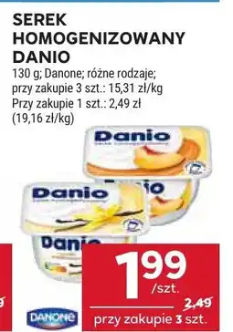 Stokrotka Serek homogenizowany Danio 130g, różne rodzaje Danone Danio oferta