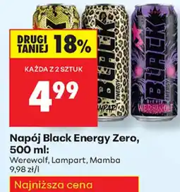 Biedronka Napój Black Energy Zero oferta