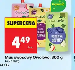 Biedronka Mus owocowy OwoLove oferta