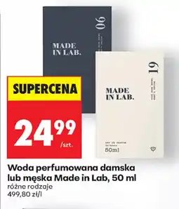 Biedronka Woda perfumowana damska lub męska Made in Lab oferta