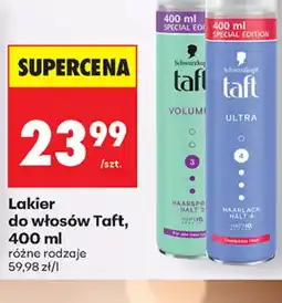 Biedronka Lakier do włosów Taft oferta