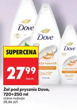 Biedronka Zel pod prysznic Dove oferta