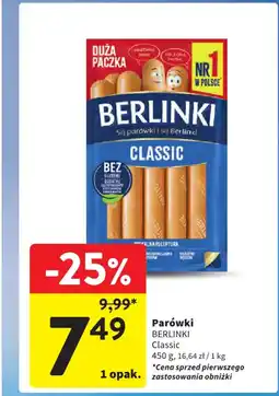 Intermarche Parówki berlinki oferta
