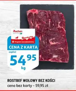 Auchan Rostbef wołowy bez kości oferta