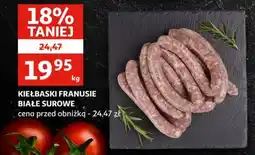 Auchan Kiełbaski franusie białe surowe oferta