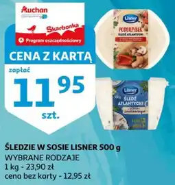 Auchan Śledzie w sosie lisner oferta
