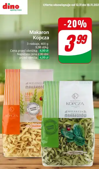 Makaron Kopcza 3 rodzaje