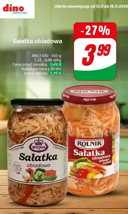 Dino Sałatka obiadowa Dino oferta