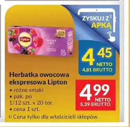 Makro Herbatka owocowa ekspresowa Lipton oferta