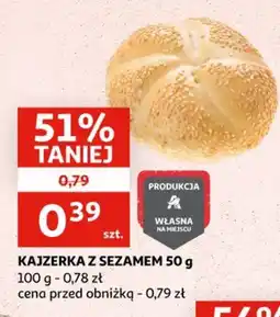 Auchan Kajzerka z sezamem oferta