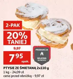 Auchan Ptysie ze śmietaną oferta