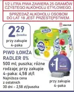 Stokrotka Market Piwo Łomża Radler 0% oferta